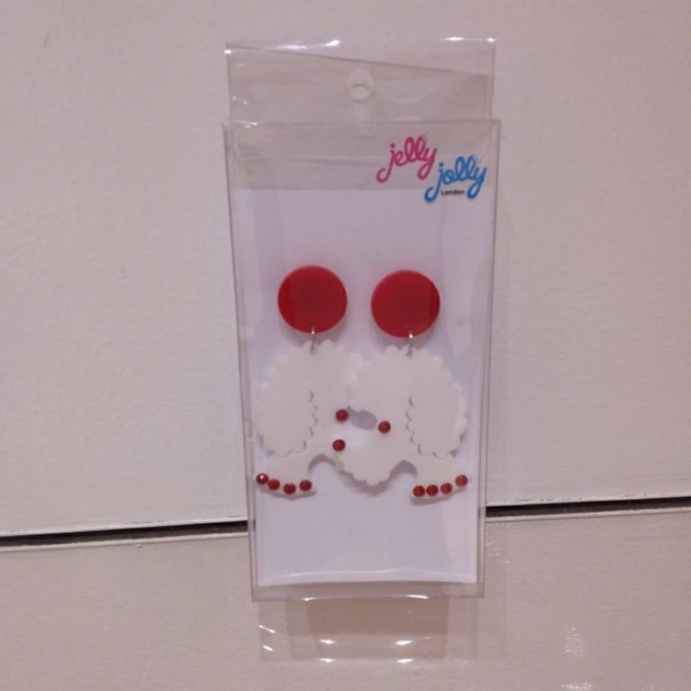 Poodle earrings 